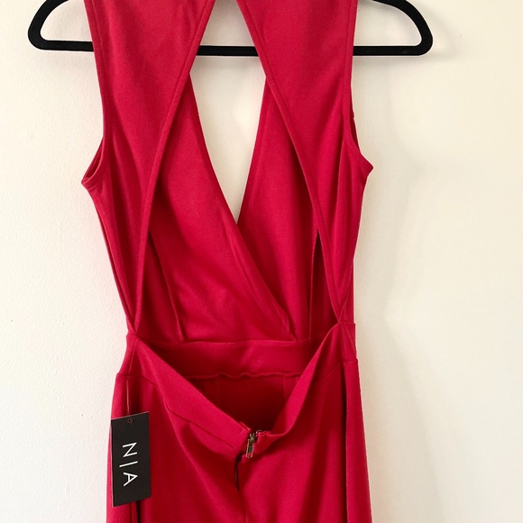 BRAND NEW 🏷 Tuxedo Midi Length Backless Dress - Picture 5 of 5